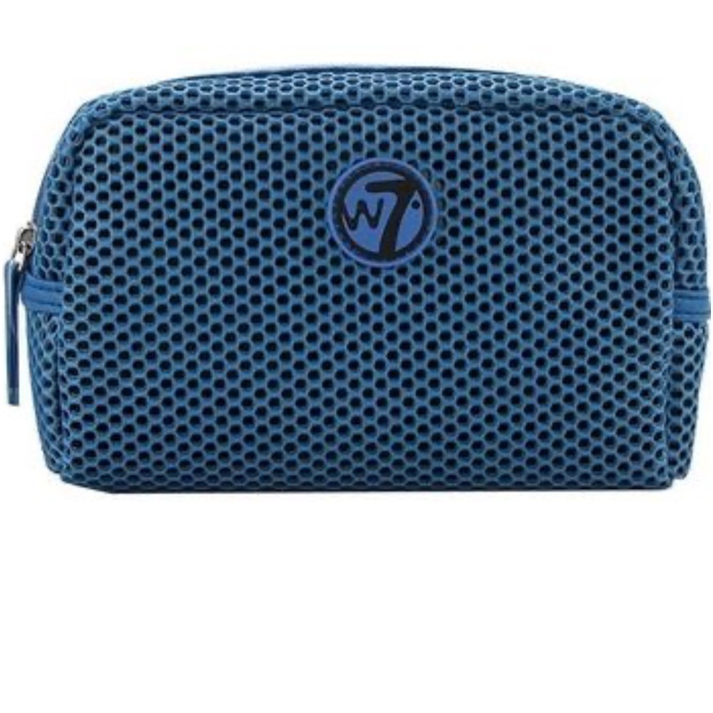 💥 2/$10 W7 8x6.5x3” Italian made mesh style cosmetic toiletry bag. Preowned